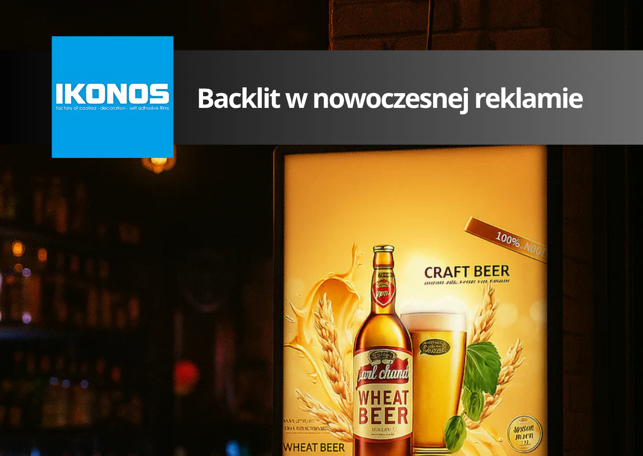 Backlit w nowoczesnej reklamie
